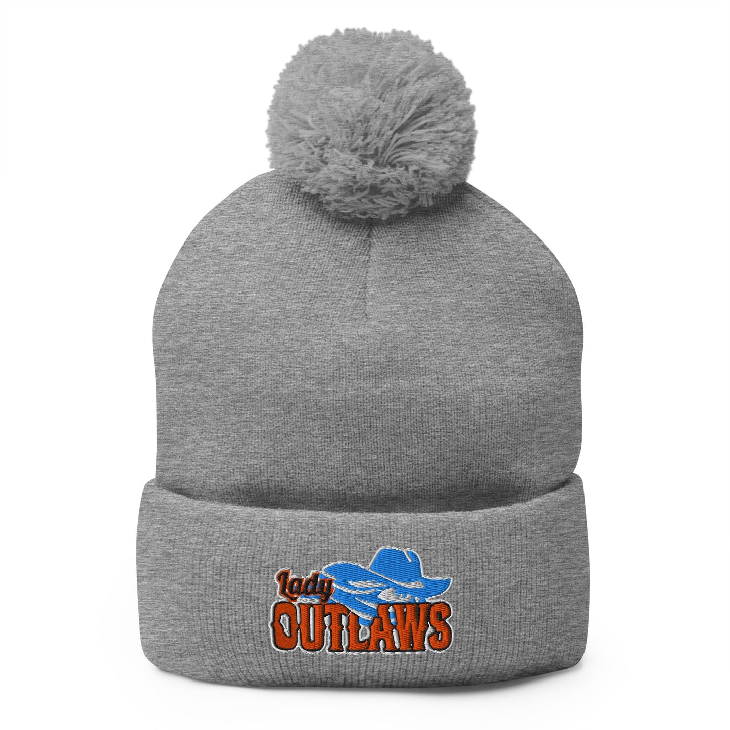 Pom - Pom Beanie | CKY Lady Outlaws | Script Logo