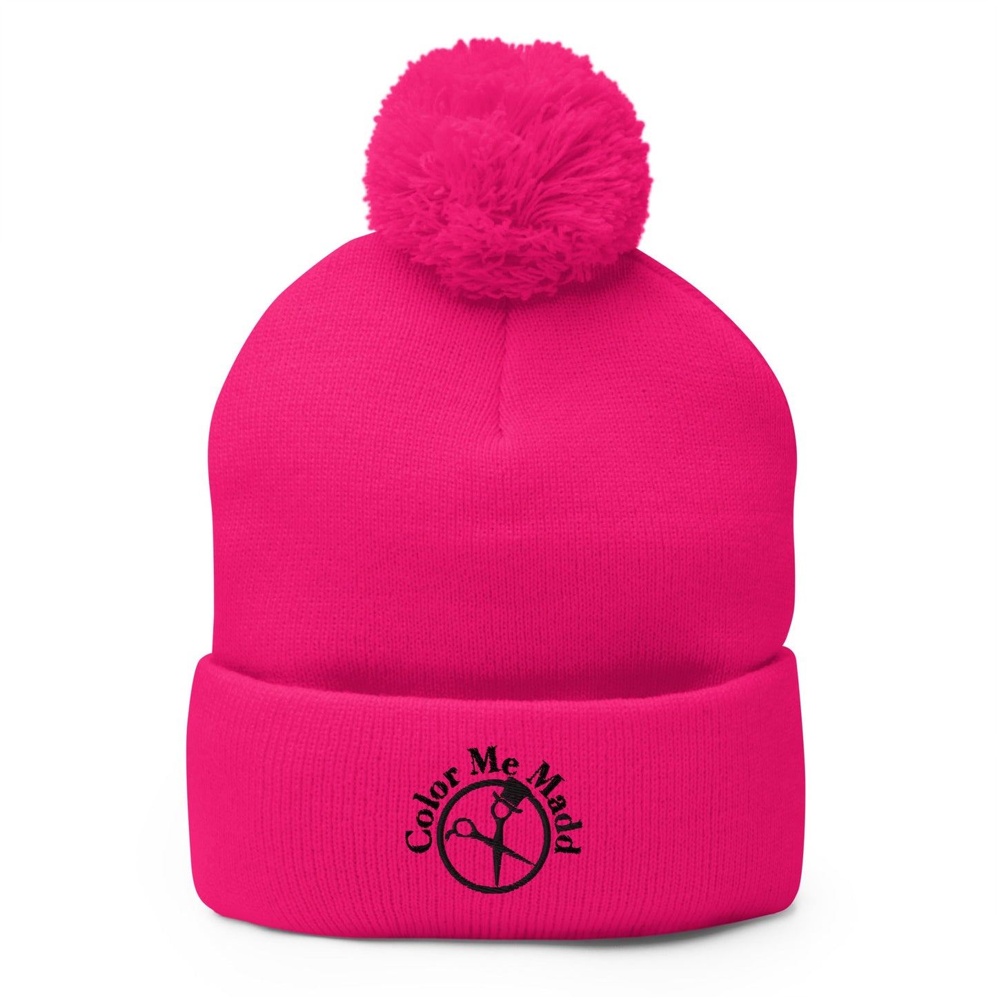 Pom - Pom Beanie | Color Me Madd | Crest Logo