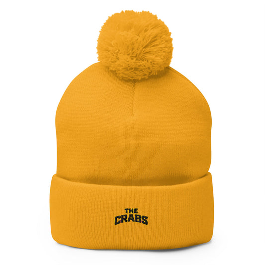 Pom - Pom Beanie | Crabs lax | Badge Logo
