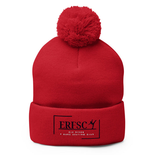 Pom - Pom Beanie | Elk River Figure Skating Club | Alt Logo 2