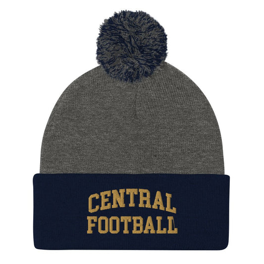 Pom - Pom Beanie | Football | Central High School