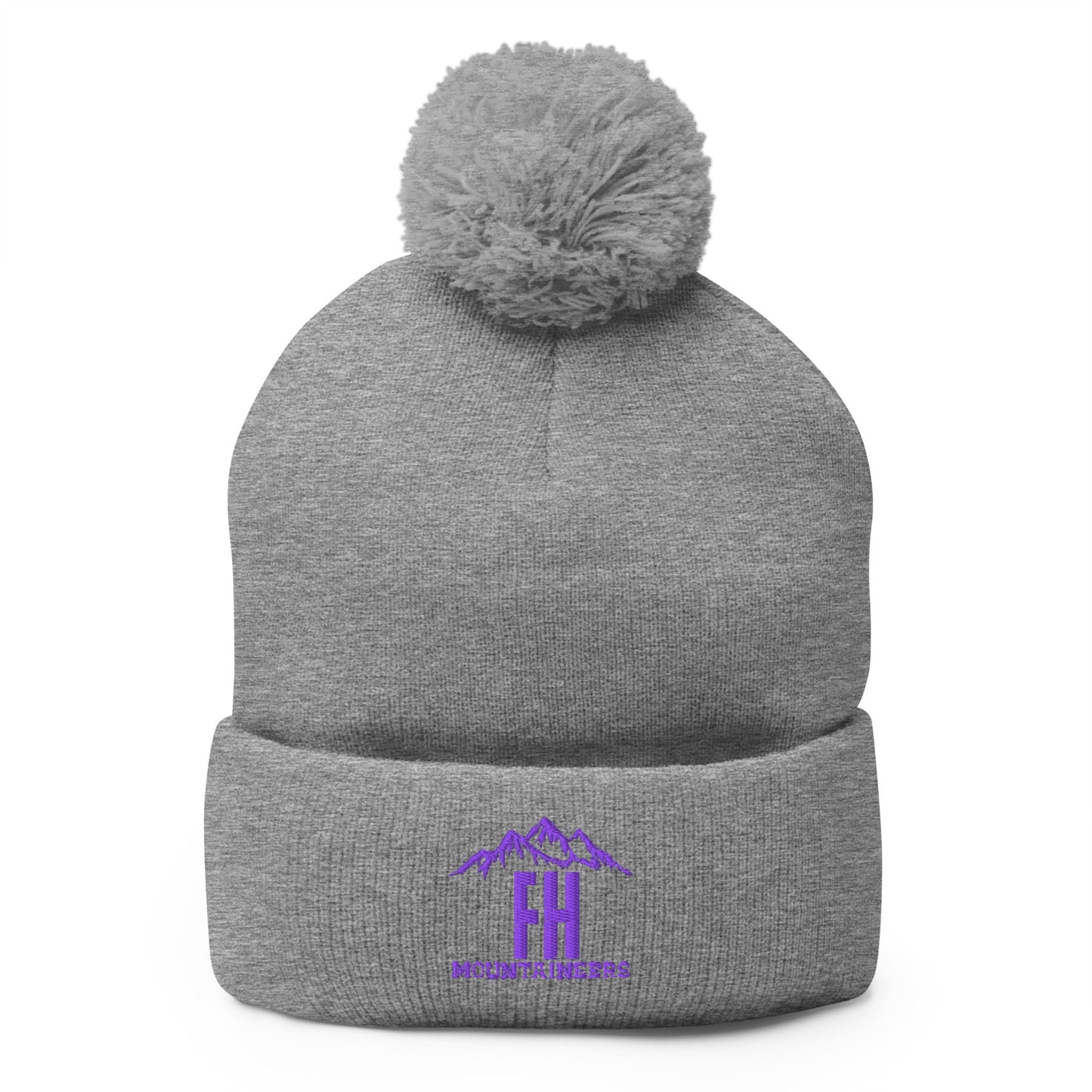 Pom - Pom Beanie | Friday Harbor High School Mountaineers Club | Mountaineers Logo