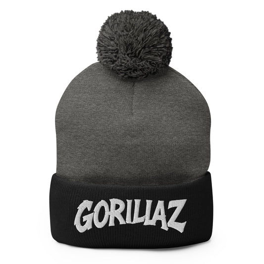 Pom-Pom Beanie | Gorillaz | Modern Script Logo