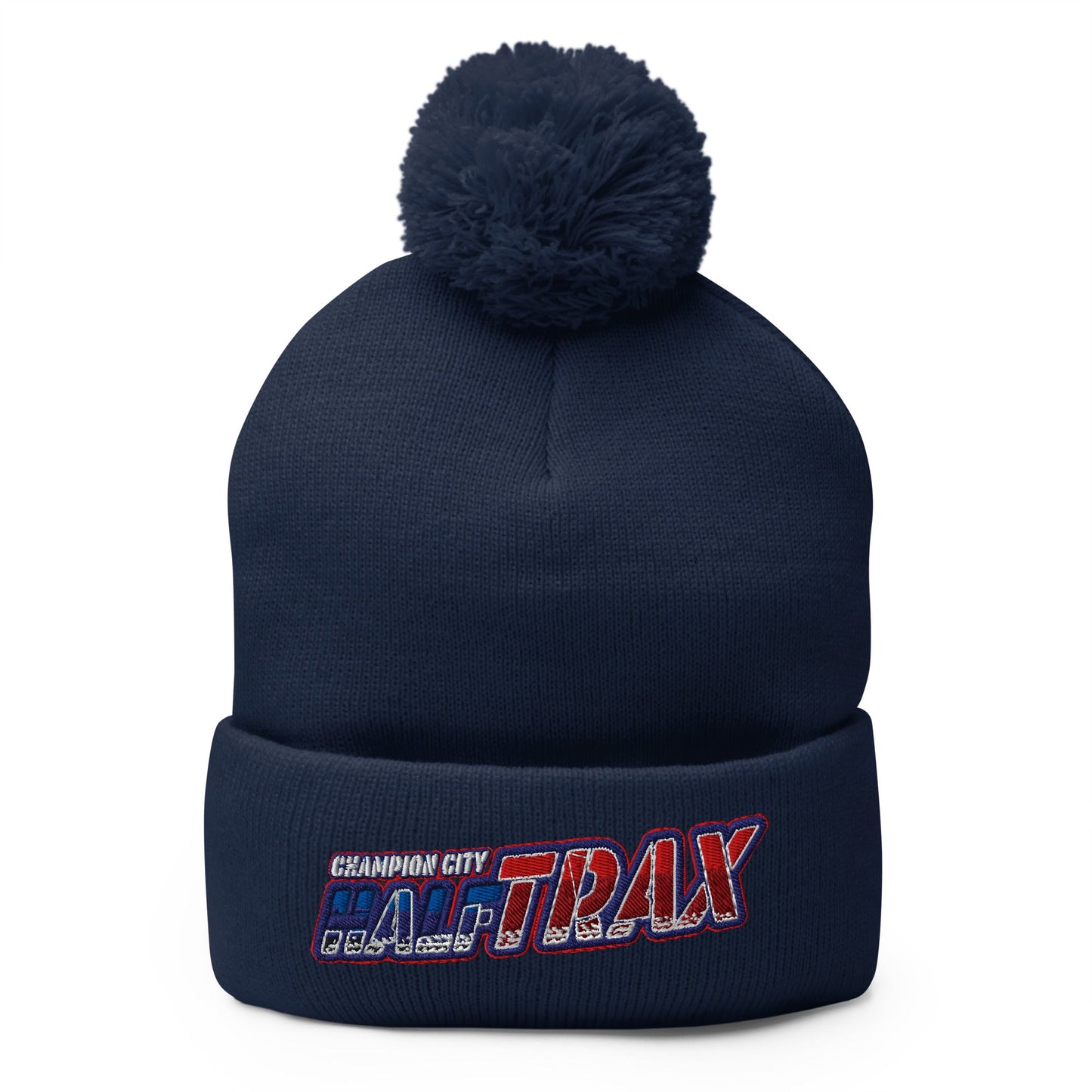 Pom - Pom Beanie | Half Trax Baseball | Alt Logo