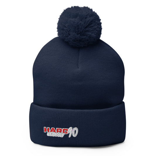 Pom - Pom Beanie | Hard 90 Legacy | Badge Logo