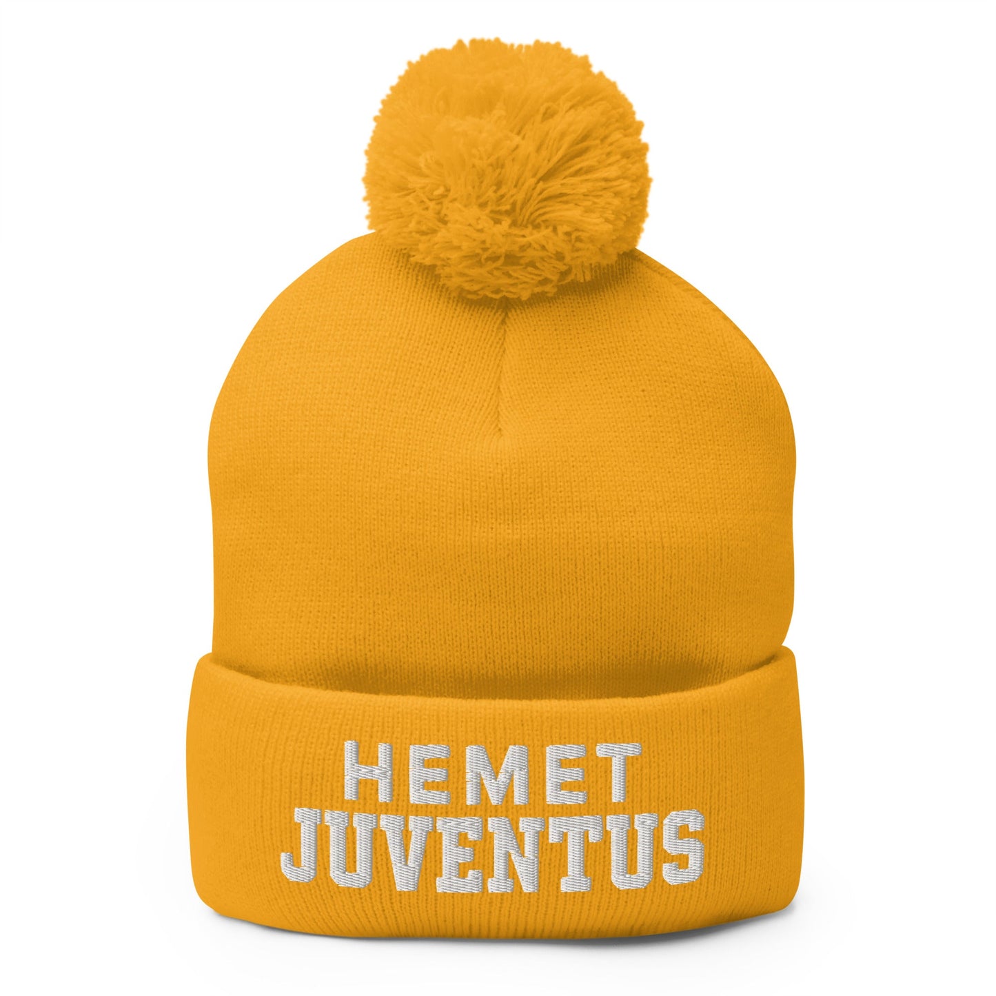 Pom-Pom Beanie | Hemet Juventus | Modern Script Logo