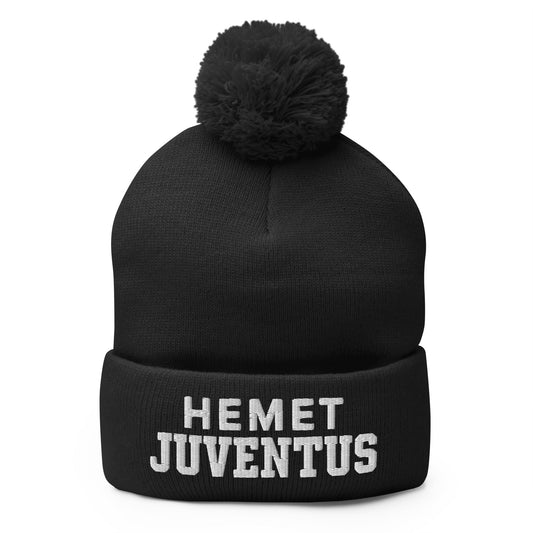 Pom-Pom Beanie | Hemet Juventus | Modern Script Logo