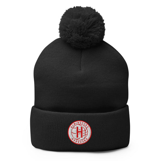Pom - Pom Beanie | Hemingford Bobcats | Alt Badge Logo