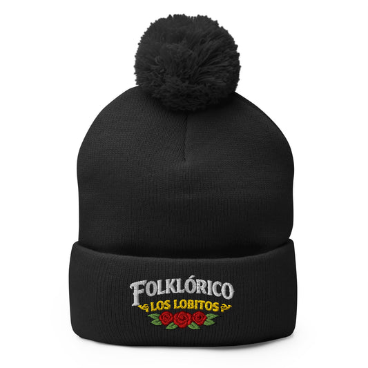 Pom - Pom Beanie | Los Lobitos | Los Lobitos Logo