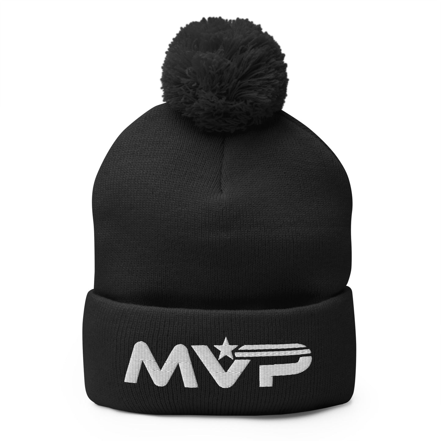 Pom-Pom Beanie | Maximum Velocity Youth Sports | Vanguard Logo
