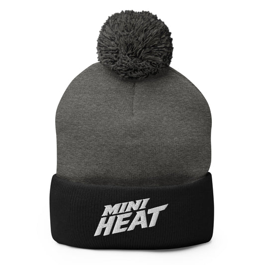 Pom-Pom Beanie | MINI HEAT | Crest Logo