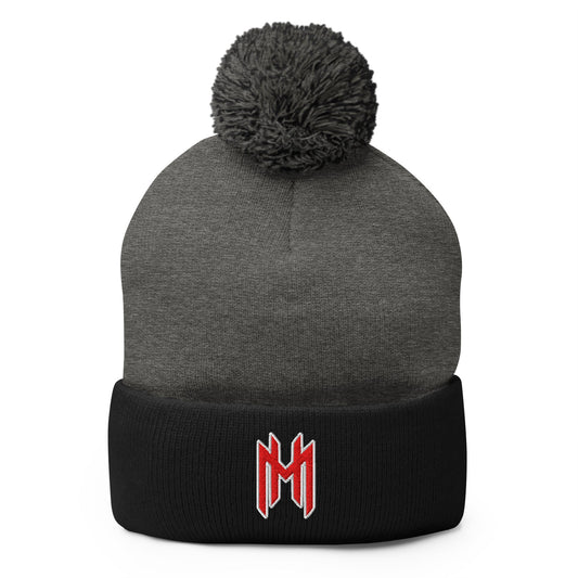 Pom - Pom Beanie | Mountain House Bloodhounds | MH Monogram Logo