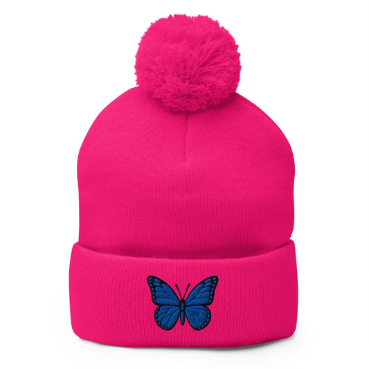 Pom - Pom Beanie | Next Era Athletics | Wordmark Monarch Logo