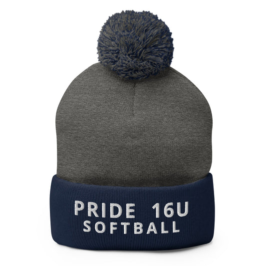 Pom-Pom Beanie | NNY Pride Softball | Emblem Logo