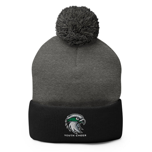 Pom - Pom Beanie | Seahawks Youth Cheer | Alt Script Logo