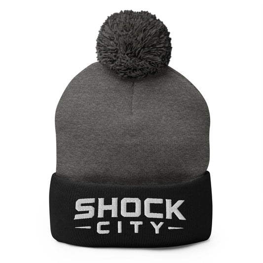 Pom-Pom Beanie | Shock City FC | Modern Script Logo