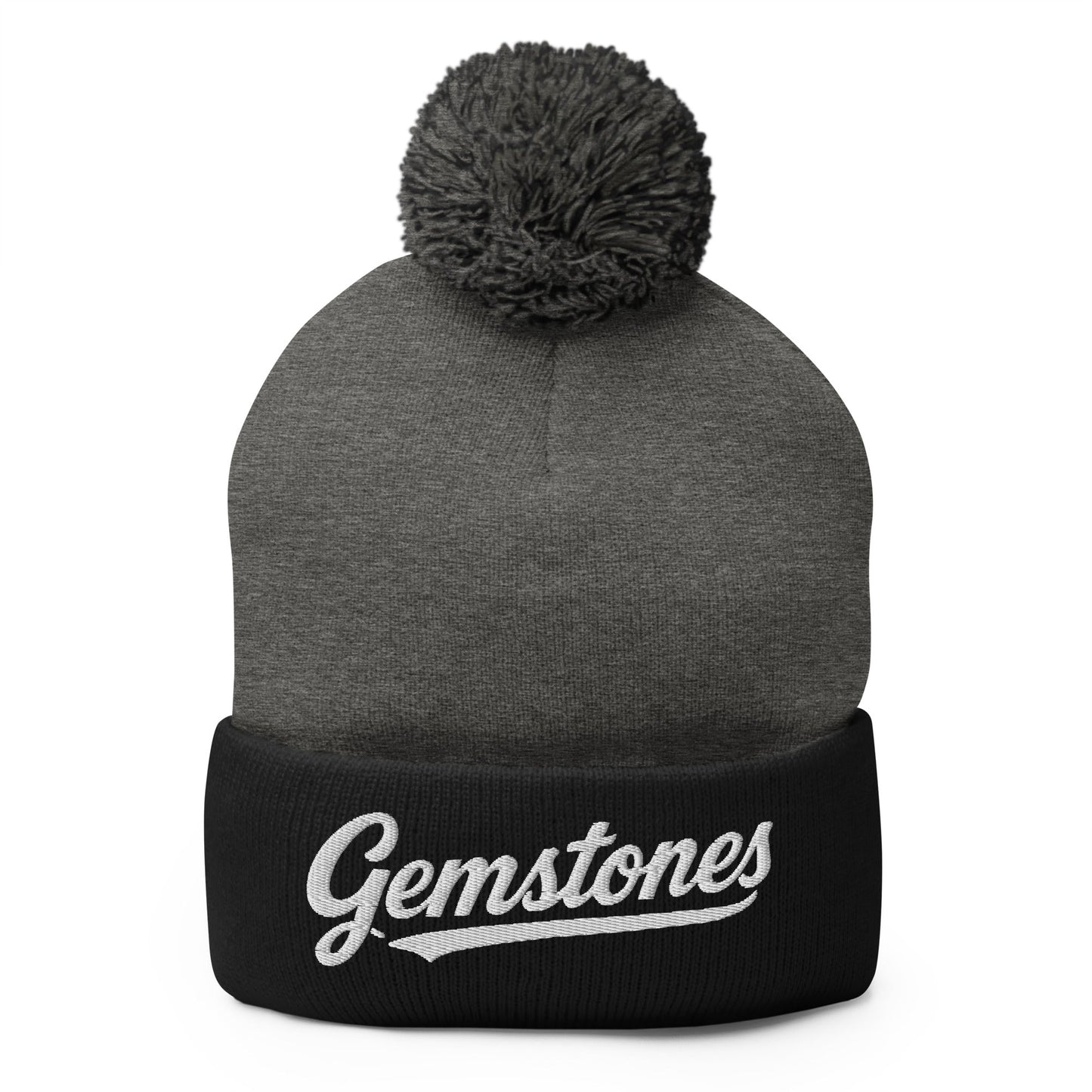 Pom - Pom Beanie | Silver Valley Gemstones | Badge Logo