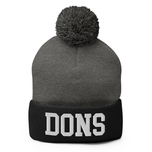 Pom - Pom Beanie | The Aragon Don Spirit Shop | Dons Logo