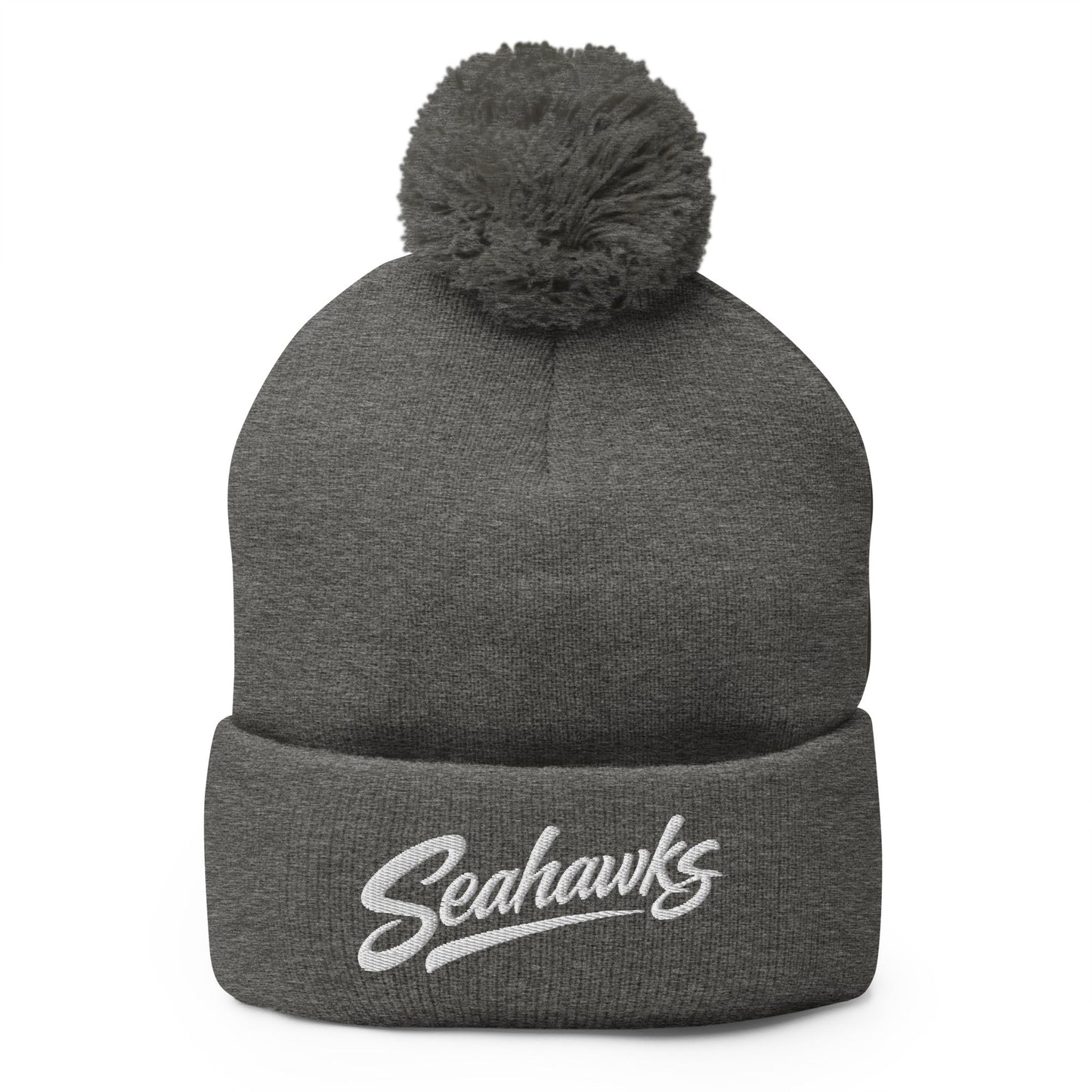 Pom - Pom Beanie | Toms River Seahawks | Script Logo