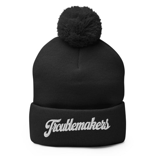 Pom-Pom Beanie | Triad Troublemakers | Crest Logo
