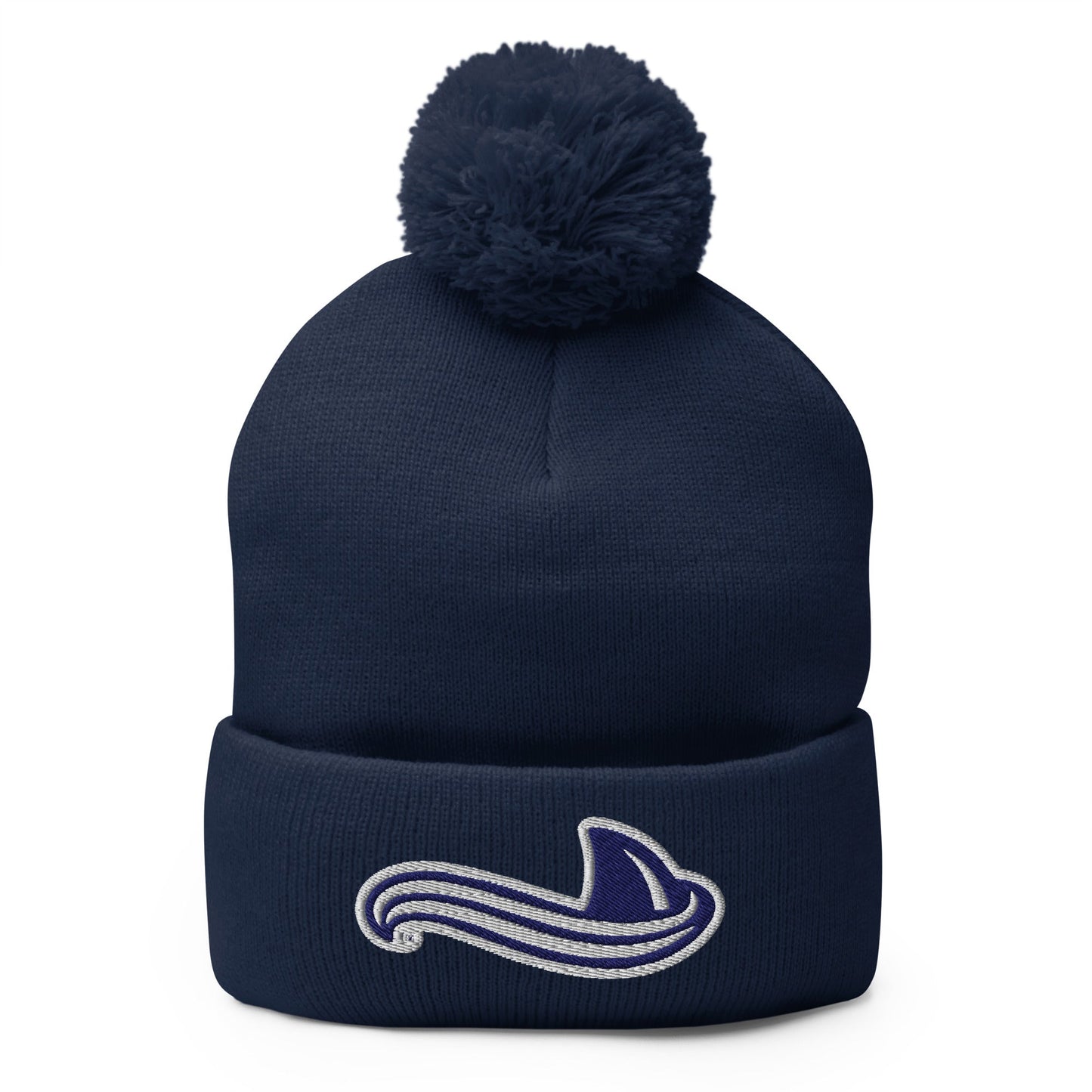Pom - Pom Beanie | University South Carolina Beaufort Track & Field | Fin Logo