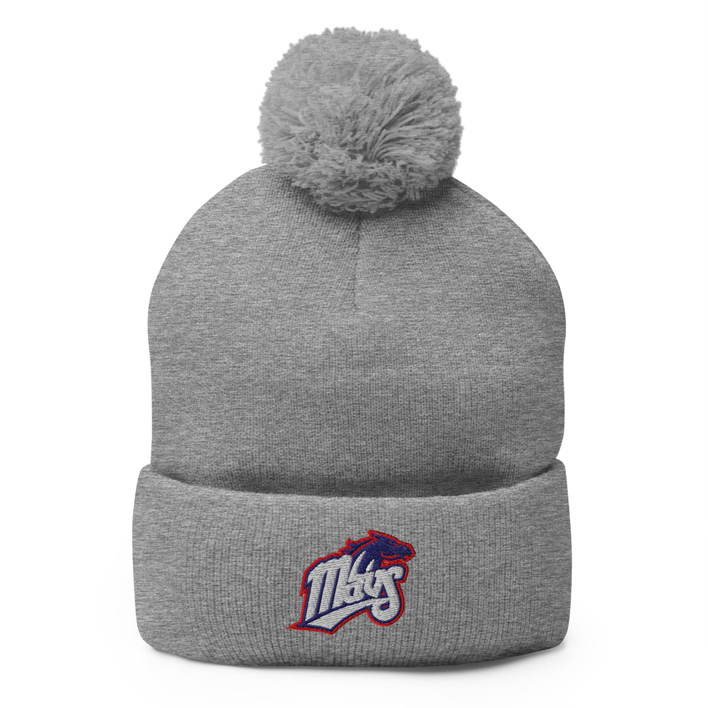 Pom - Pom Beanie | Upper Makefield Mavs Fastpitch | Mavs Logo