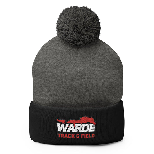 Pom - Pom Beanie | Warde Track and Field | Alt Logo