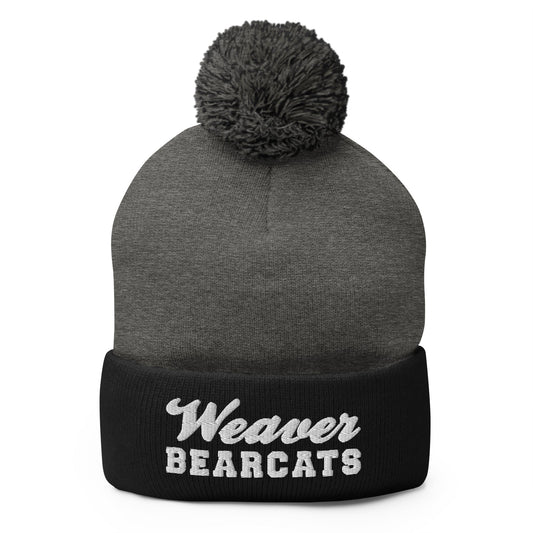 Pom - Pom Beanie | Weaver High School | Athletic Crest Logo