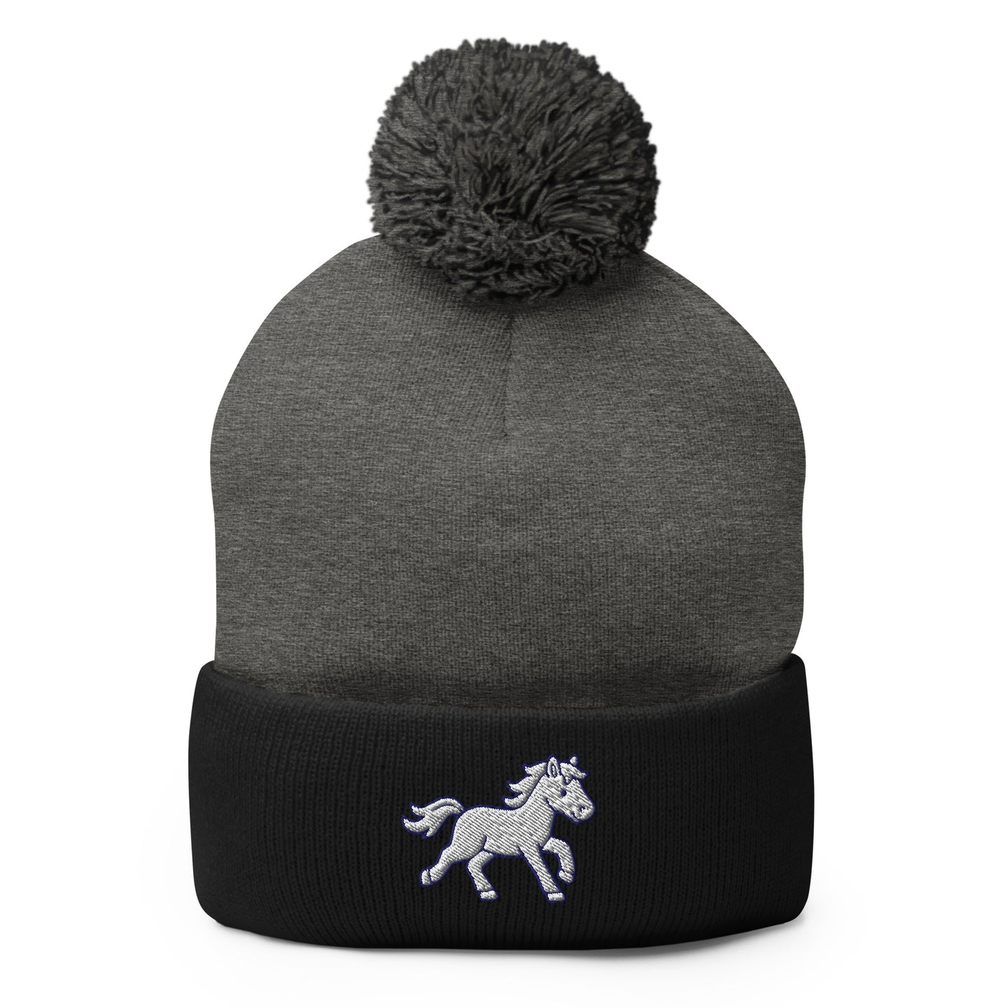 Pom-Pom Beanie | Pink Pony Athletic Club | Mascot Logo