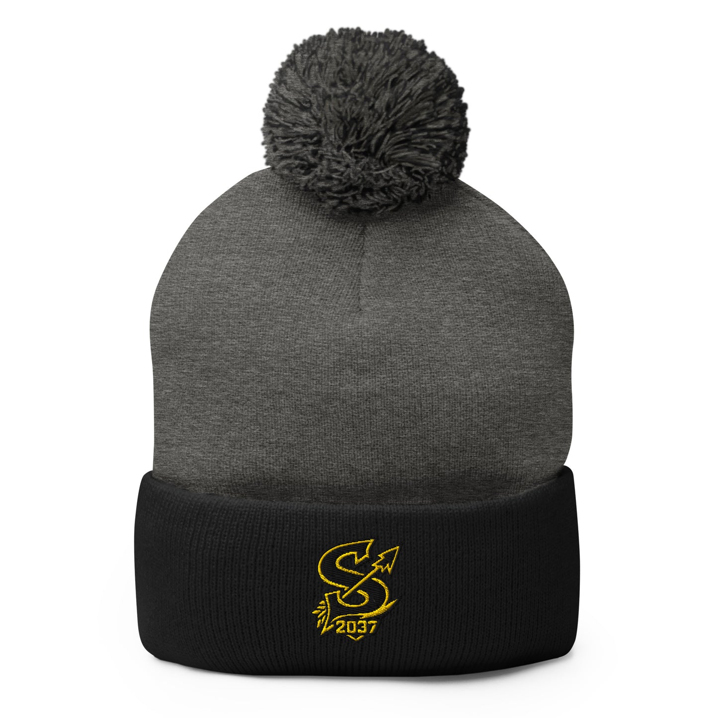 Pom-Pom Beanie | 2037 Sachem Arrows | Emblem Logo