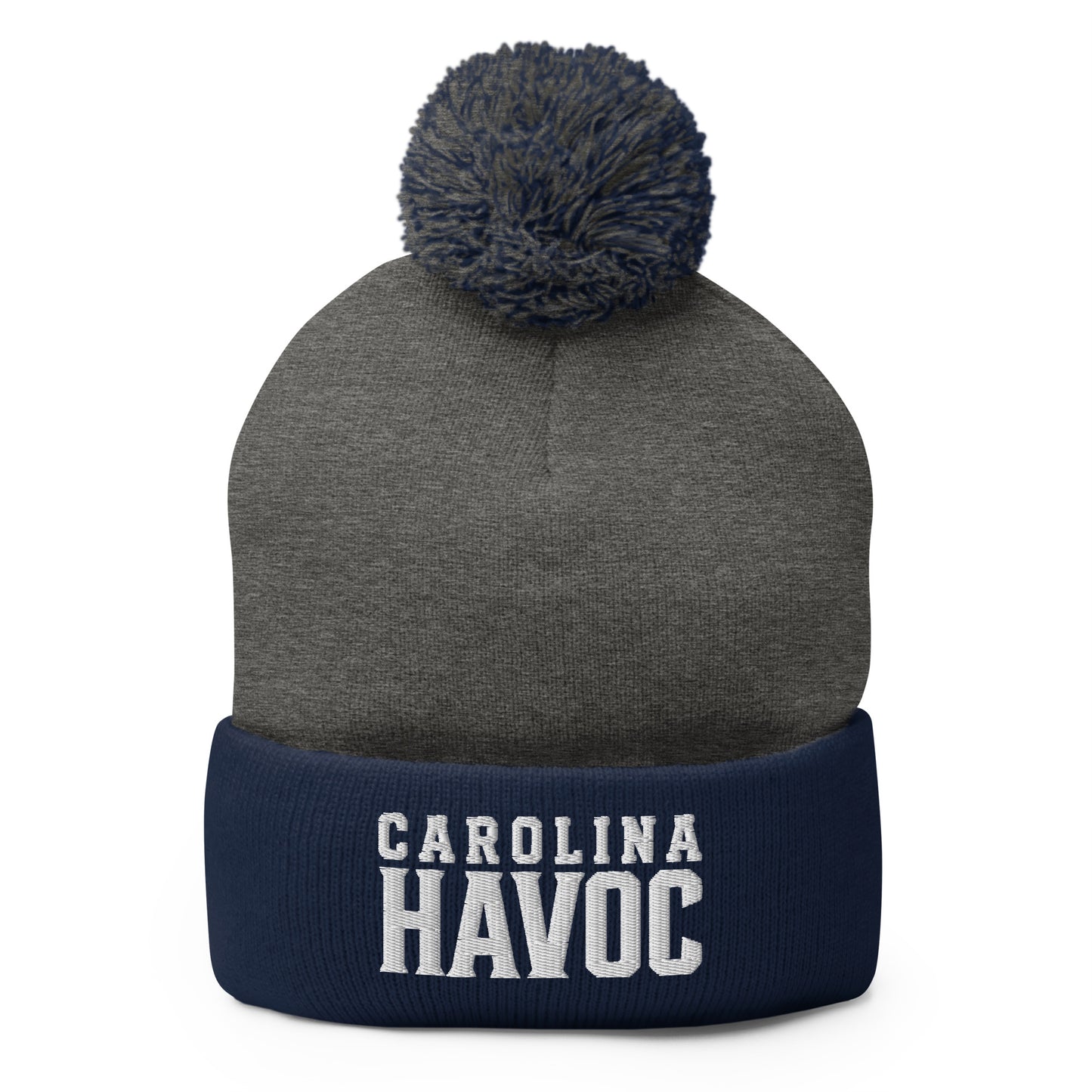 Pom-Pom Beanie | Carolina Havoc | Emblem Logo
