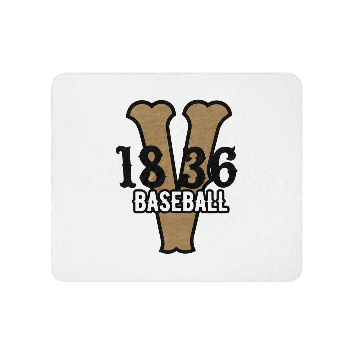 Sherpa Blanket | 1836 Volunteers Baseball | Crest Logo