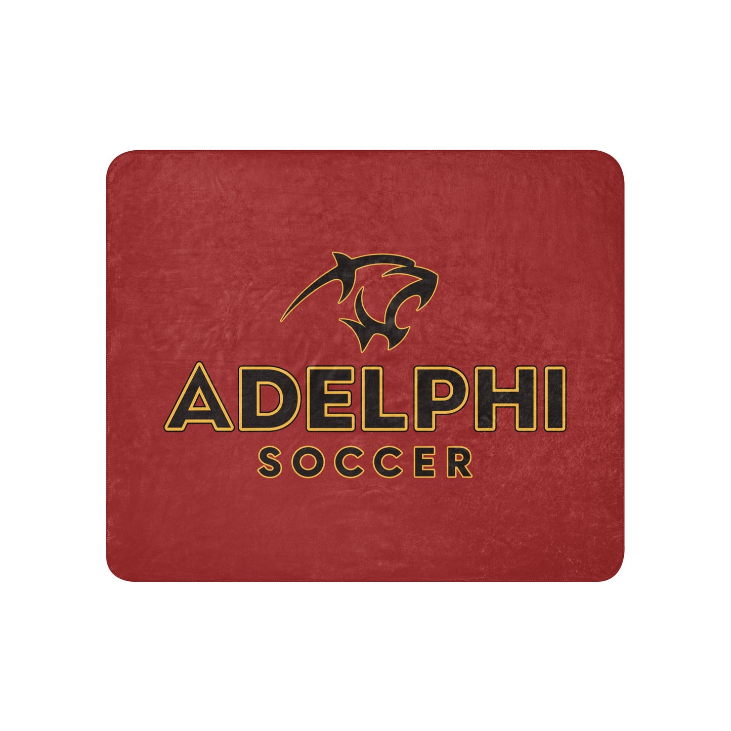 Sherpa Blanket | Adelphi Womens Soccer | Vanguard Mark Logo
