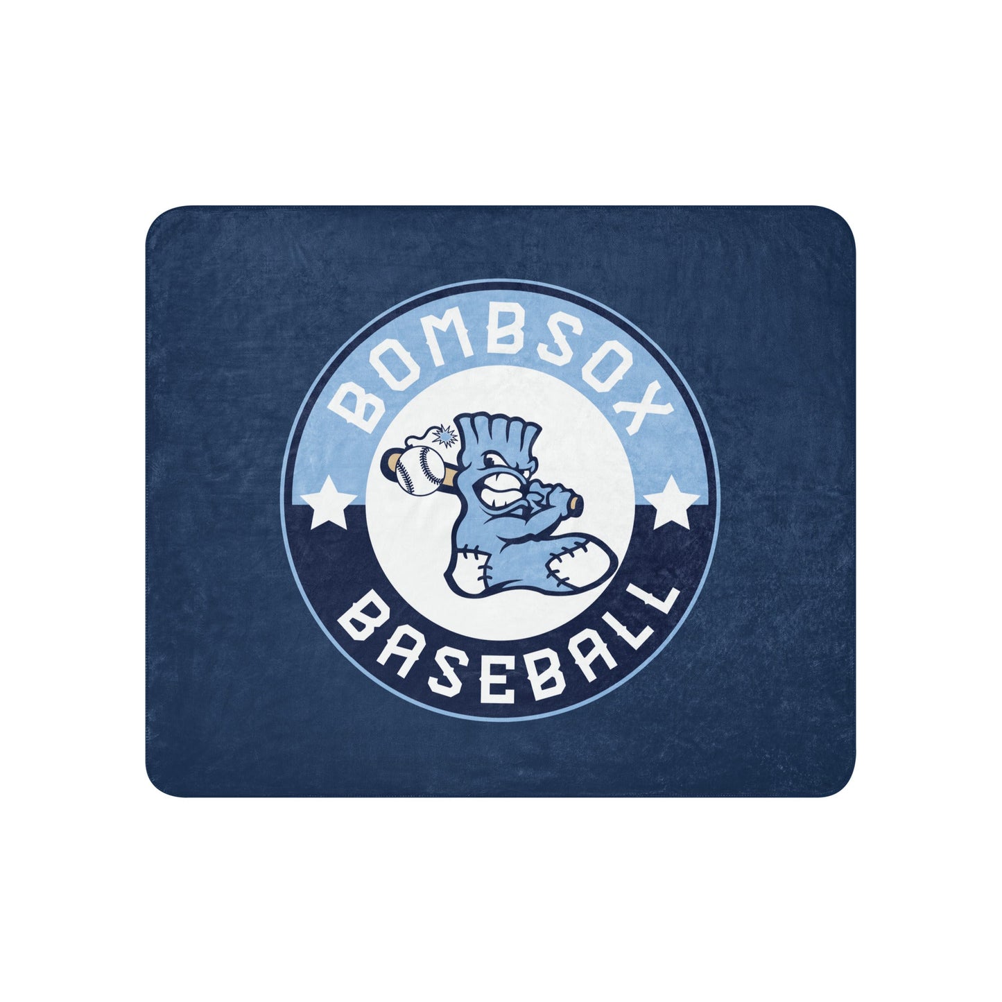 Sherpa Blanket | BombSox Baseball | Badge Logo