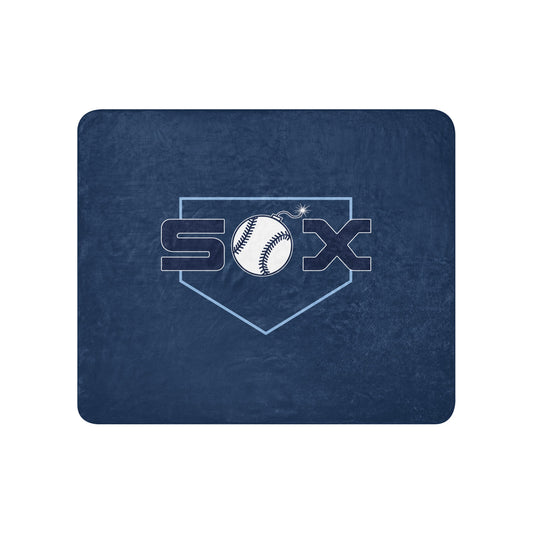 Sherpa Blanket | BombSox Baseball | Crest Logo