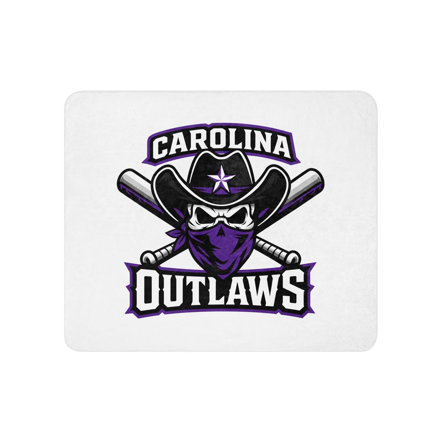 Sherpa Blanket | Carolina Outlaws Baseball | Crest Logo