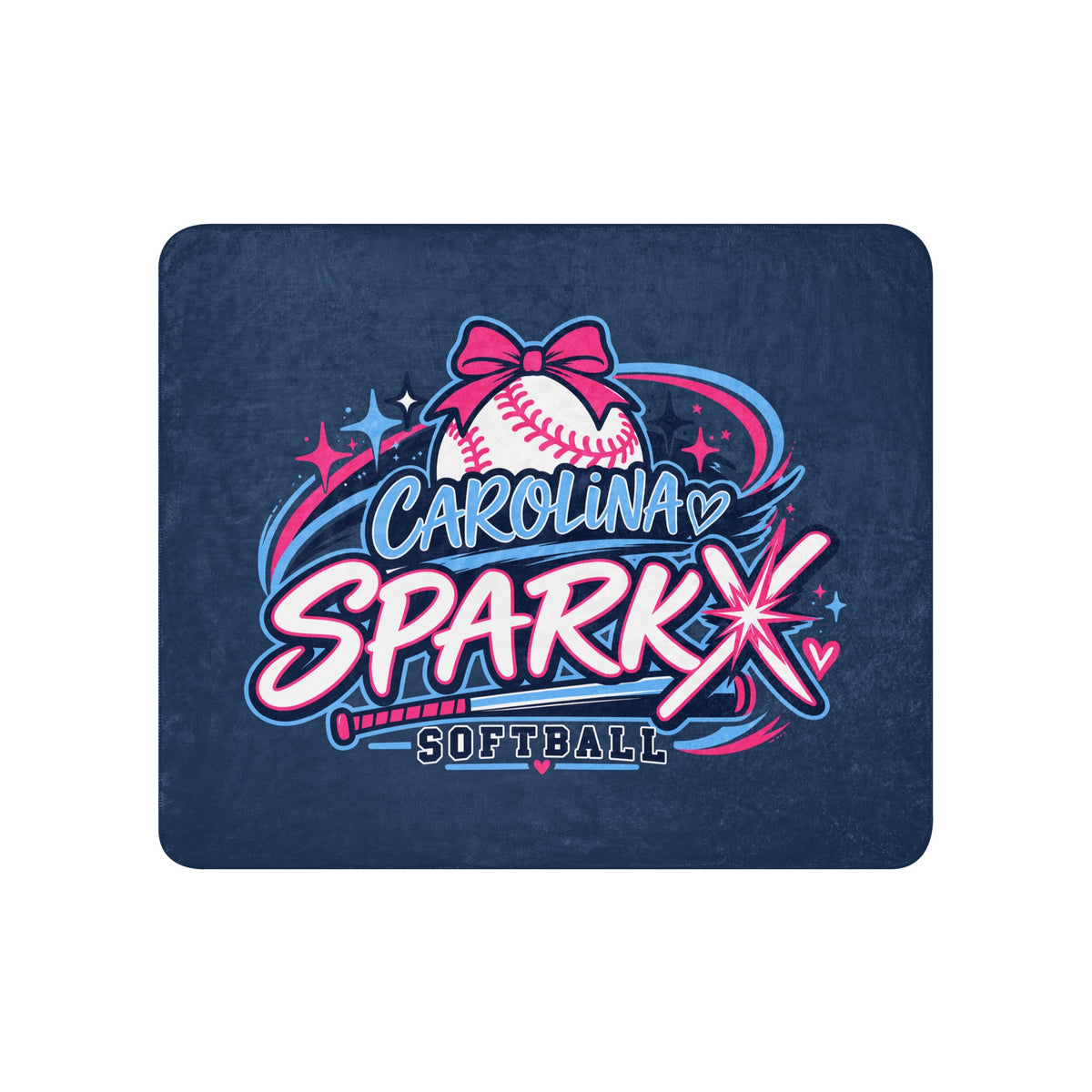 Sherpa Blanket | Carolina Sparkx | Crest Logo