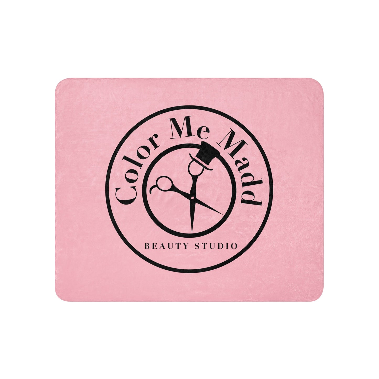 Sherpa Blanket | Color Me Madd | Blade Beauty Mark Logo