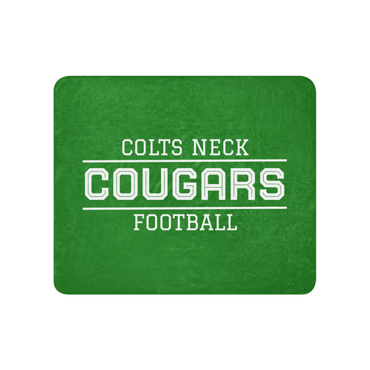 Sherpa Blanket | Colts Neck Cougars | Youth Tackle Football (AYF) | Script Logo