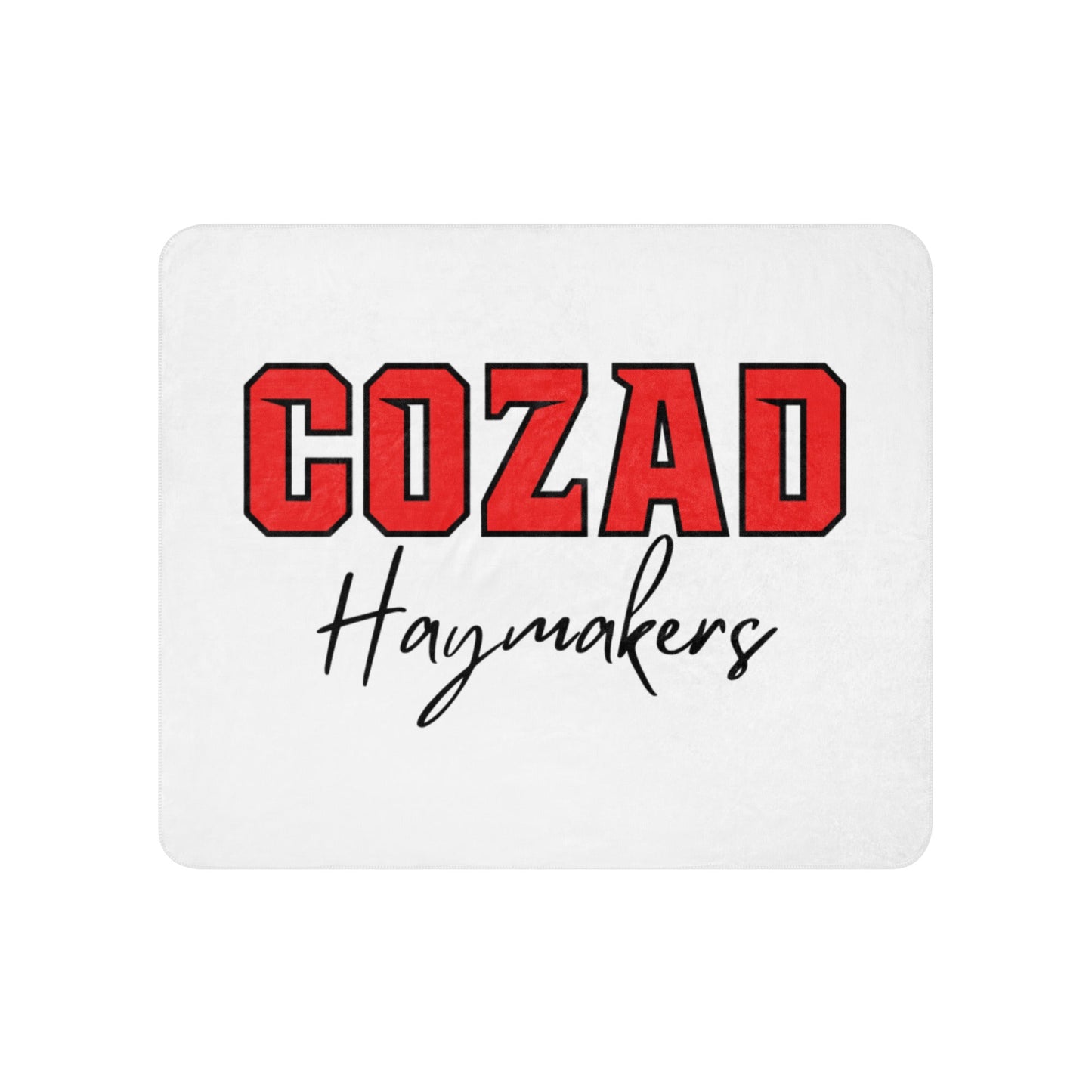 Sherpa Blanket | Cozad Girls Golf | Script Logo