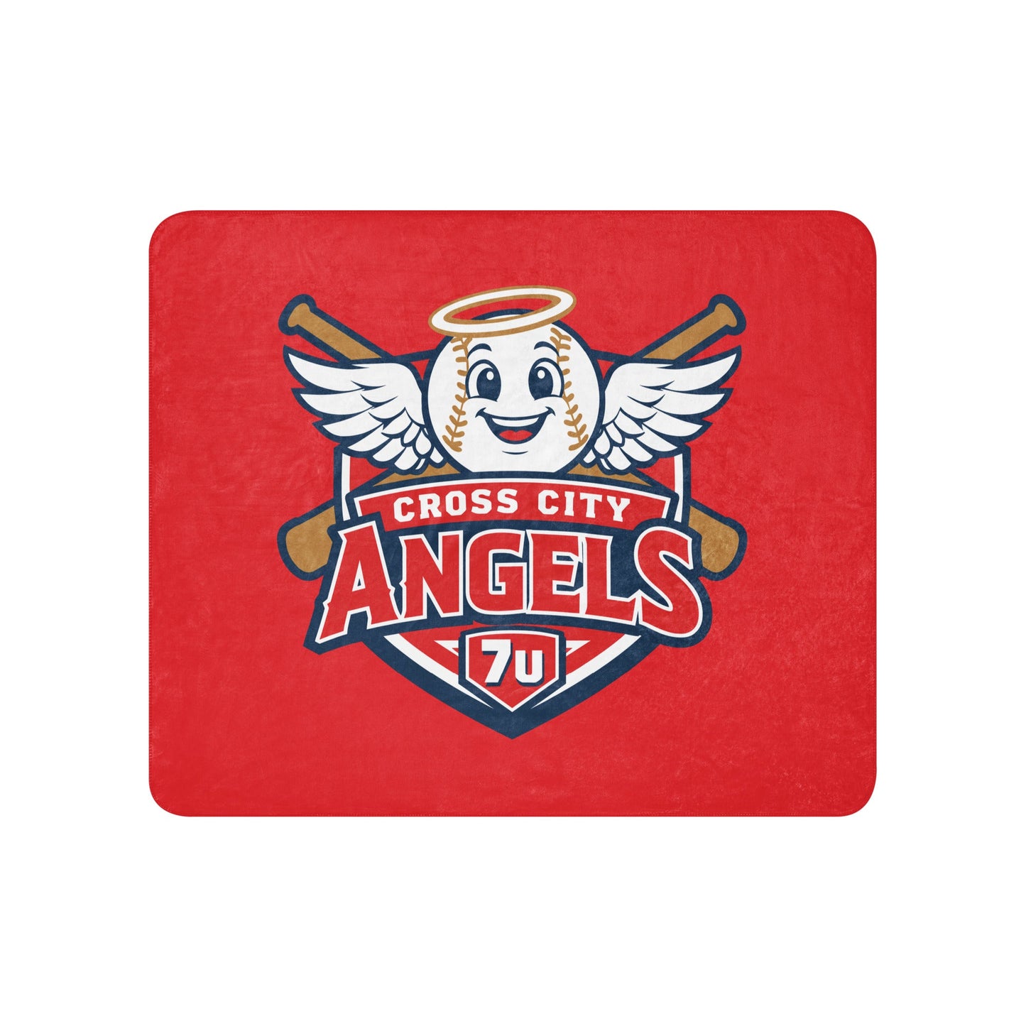 Sherpa Blanket | Cross City Angels | Shield Logo
