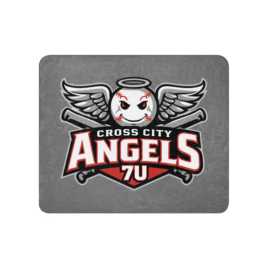 Sherpa Blanket | Cross City Angels | Winged Guardian Logo