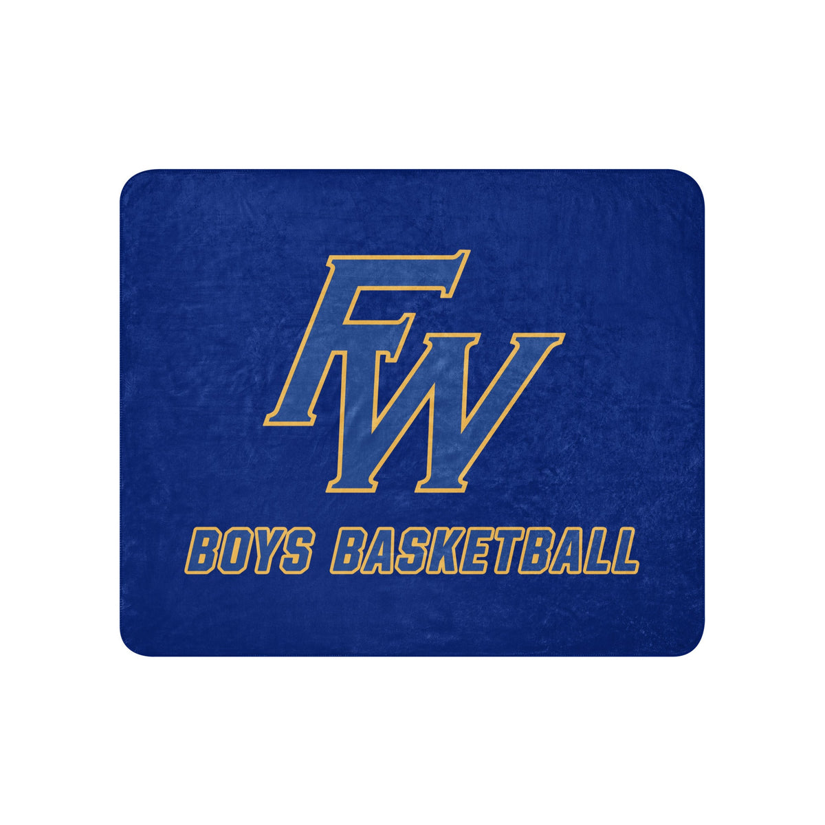 Sherpa Blanket | Fayette Ware Boys Basketball | FW Crest Logo