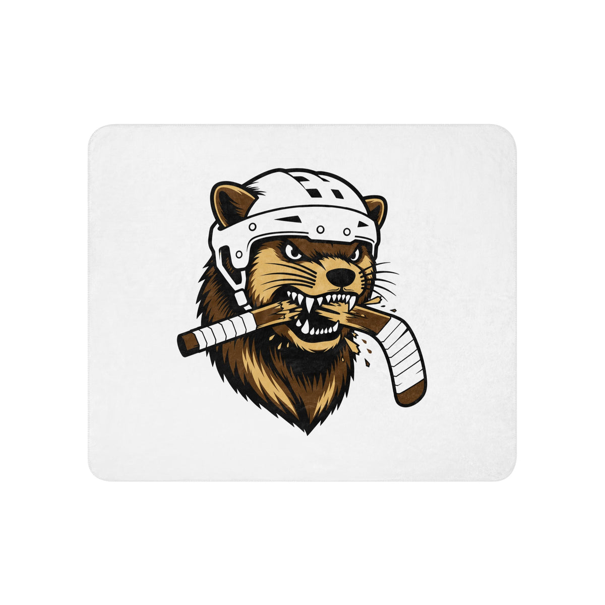 Sherpa Blanket | Fighting Mongooses Hockey Club | Mascot Logo