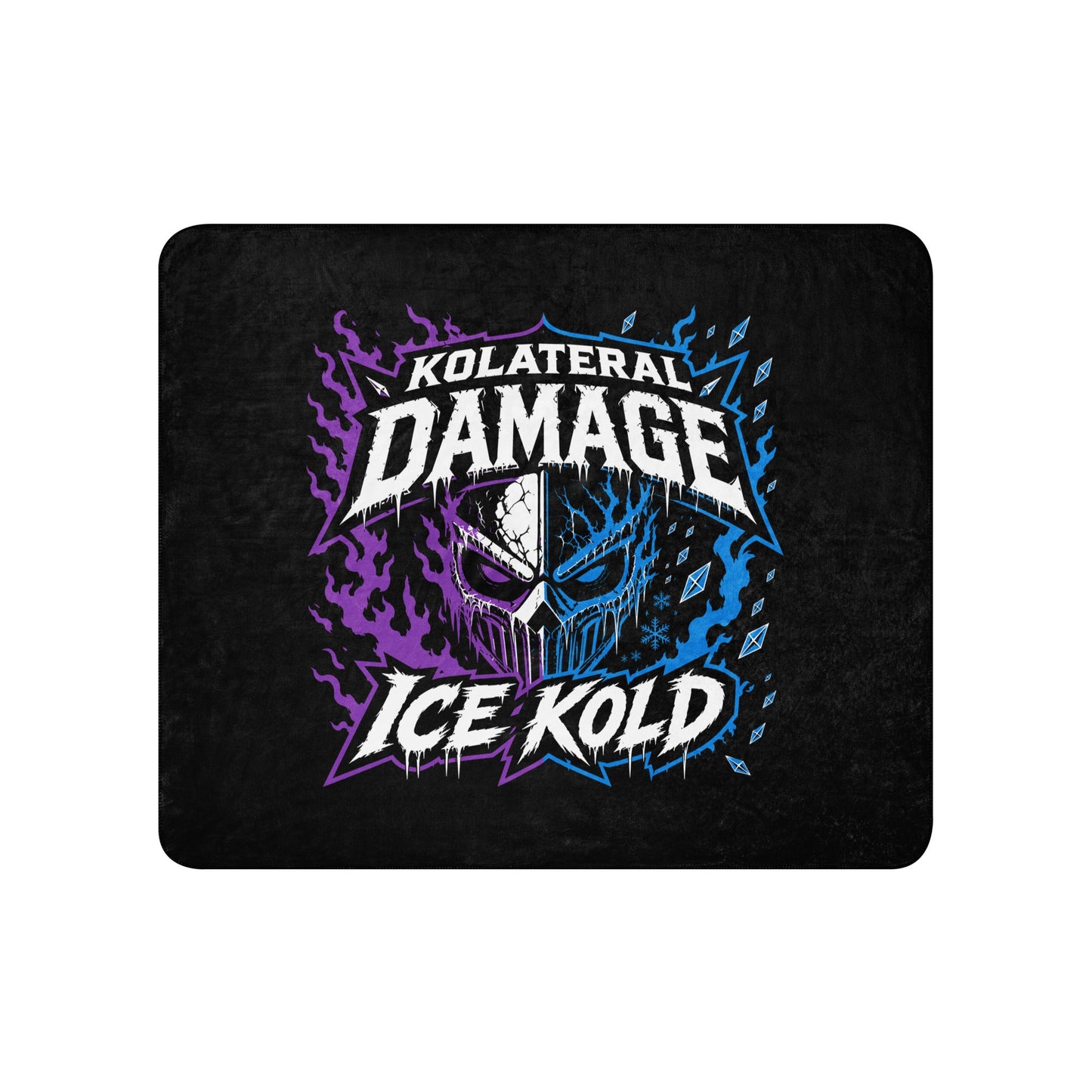 Sherpa Blanket | Kolateral Damage E-Sports | Ice Kold Crest Logo