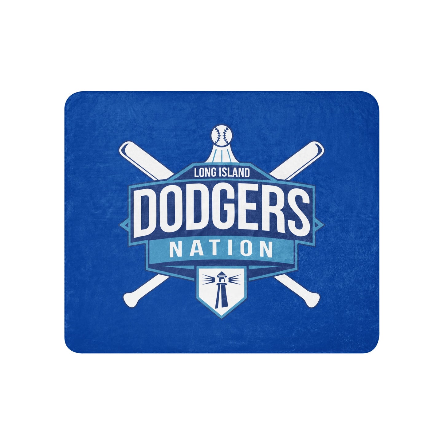 Sherpa Blanket | LI Dodgers Nation | Varsity Crest Logo