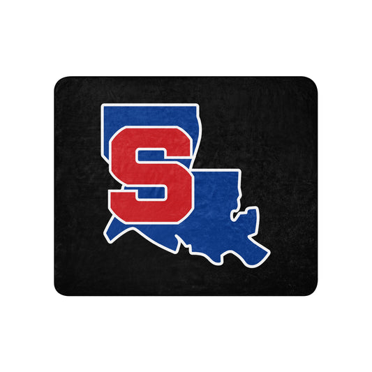 Sherpa Blanket | Louisiana Slam Baseball | Crest Logo