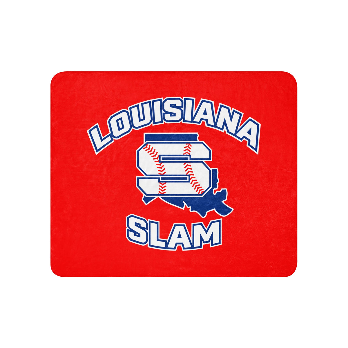 Sherpa Blanket | Louisiana Slam Baseball | Emblem Logo