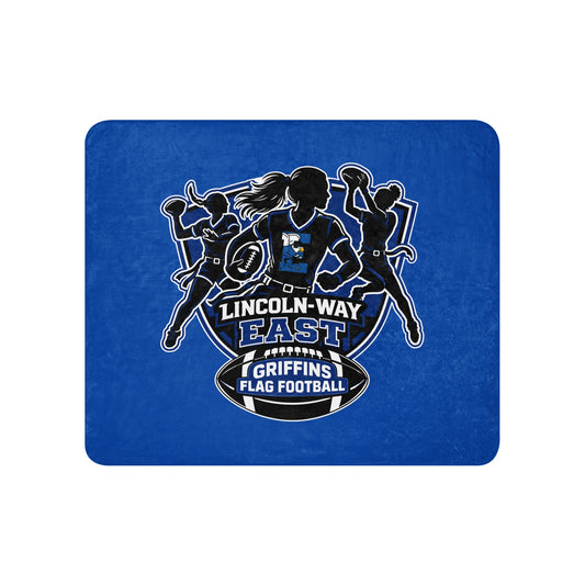 Sherpa Blanket | LWE Flag Football | Athletics Logo
