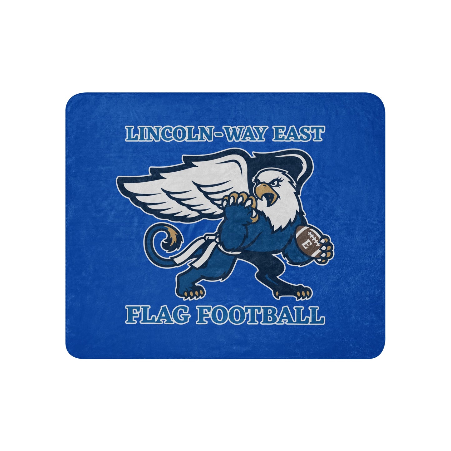 Sherpa Blanket | LWE Flag Football | Crest Logo